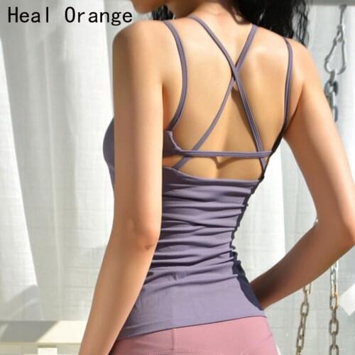 Beauty back Womens Energy Yoga Shirts sports bra with pad Fitness Gym Top Active Workout Shirt Dry Fit Compression Sports Run