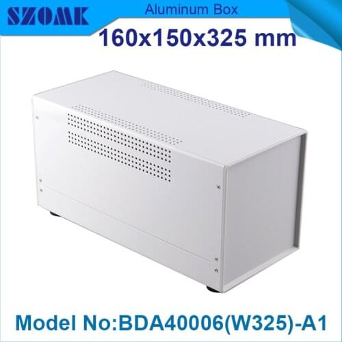 1 piece iron metal distribution enclosures with handles in Black and white color for PCB and electronics design