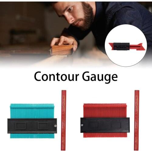 Multi-Functio Contour Gauge Tiling Laminate Tiles Edge Shaping Wood Measure Ruler Contour Gauge Duplicator 5 Inch Plastic