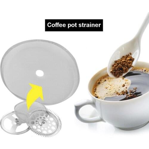 Stainless Steel Reusable Detachable Mesh Filter Home Office Coffee Maker Sheet