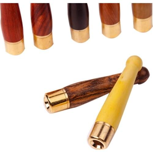 The New Natural Wood Pipe Chimney Loop Filtering Smoking Pipes Herb Tobacco Pipe Cigar Narguile Gift Grinder Smoke Mouthpiece