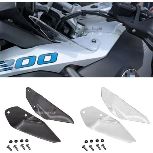 Motorcycle Windshield Side WindScreen Panel Clear Wind Deflectors ScreenVentilation plate For BMW R1200GS R 1200 GS Adventure