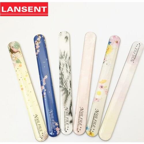 100pcs 12cm Length Nano Crystal Glass Nail Files Buffer Polishing Durable Glass Nail Files Nail Art Manicure Decoration Pro Tool