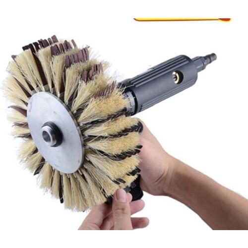 Pneumatic Polishing Brushed Polishing Machine Lengshang eight sand octagonal sandpaper polished flower head tools