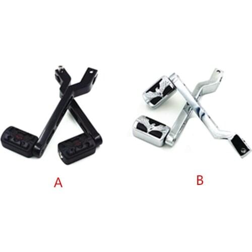 2x Gear Lever Shifter w/ Footrest Foot Pegs Motorcycle For Harley Softail Electra Glide FXS FLHT Fatboy