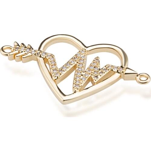 Silver Crystal Cupid Love Jewelry Accessories Connector charm diy Bracelet Necklace Accessories Wholesale