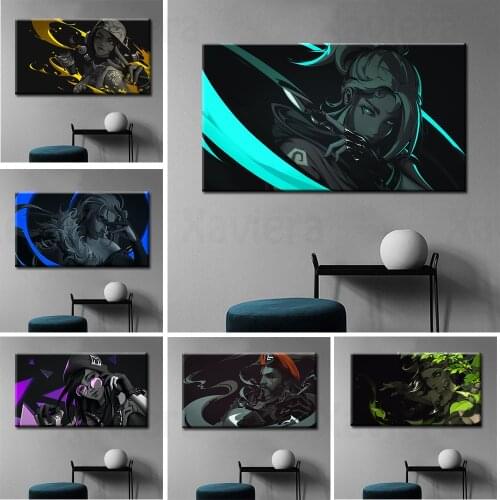 Modern Video Game Posters and Prints Cartoon Characters Printed Canvas Painting Home Decor Youth Room Game Room Frameless Mural