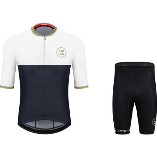KAPVOE Cycling Jersey Set Bike Sports Clothes for Outdoor Sports Quick-Drying Breathable Unisex High Quality Bicycle Clothing