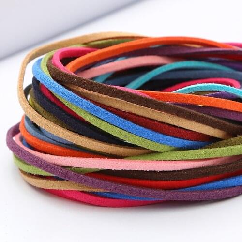 4 Meters Korean Velvet Cord 3mm Beading Cord Braided Rope String Thread DIY Fashion Jewelry Findings Jewelry Cord