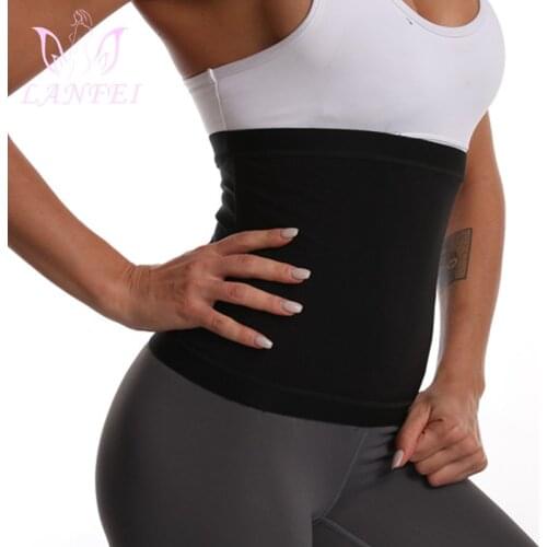 LANFEI Sauna Belt Slimming Sweat Workout Fitness Body Shaper Belts for Women Body Shape Waist Trainer Corset Shapewear Women