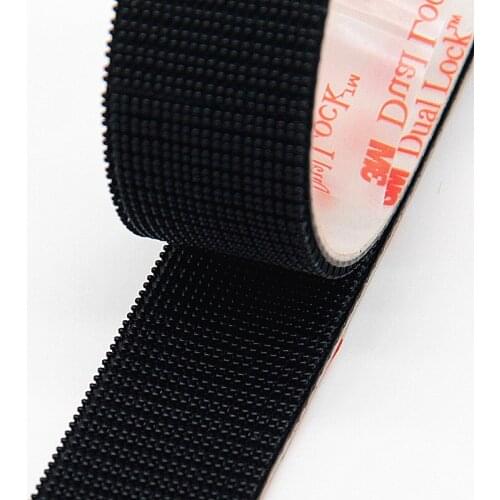 10Pcs/set Velcro Adhesive Type 25.4mm Width Dual Lock Black VHB Mushroom Adhesive Fastener Tape Velcro Tape