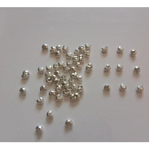 3000pcs 3mm Opening Positioning Beads Iron Crimp End Beads Cover Positioned Fit Bracelet Necklace Fashion Jewelry Accessory