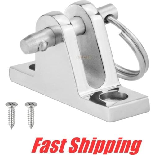 316 Stainless Steel Marine for Awning support Hinge with quick release pin lanyard Boat Top Kayaking Deck Cover Sprayhood