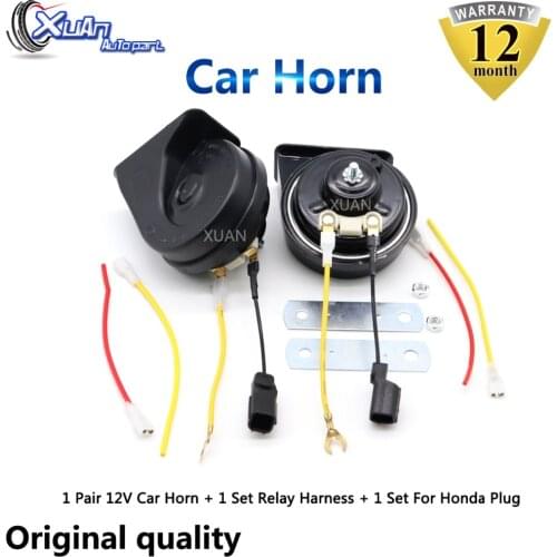 XUAN Car Auto Horn Snail Horn For Honda FITSHUTTLE AIRWAVE VEZEL XR-V City UR-V GREIZ PHEV Loudness 110-129db Long Life Time
