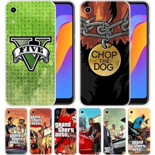 Luxury Soft Silicone Case GTA 5 Game for Huawei Honor 9X 8A 7A 20 Pro 7X 8X 7S 8S 8 9 10 Lite View 20 20i 10i Play Fashion Cover