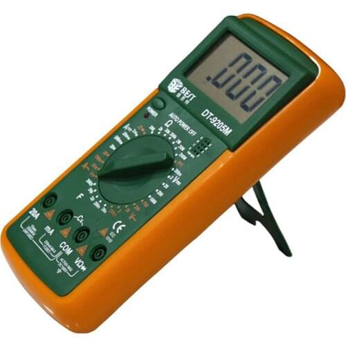 DT9205M Digital Voltmeter Multimeter Ohmmeter Ammeter Capacitance Tester LCD New