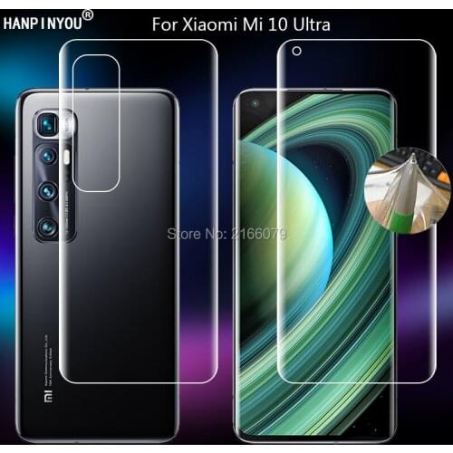 For Xiaomi Mi 10 mi10 Ultra 6.67" Clear TPU / Matte Anti-Fingerprints Hydrogel Full Cover Soft Screen Protector Film