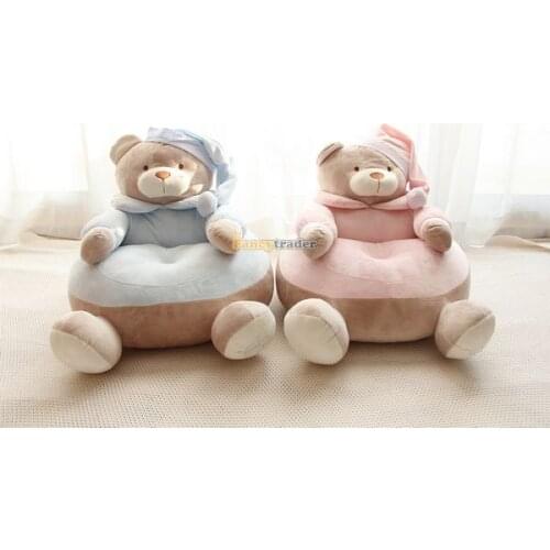 Fancytrader 1 pc Big Lovely Stuffed Soft Plush Bear Sofa Tatami Bears Chair Cushion for Kids Free Shipping