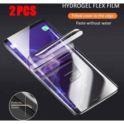2Pcs Soft Hydrogel Film For Samsung Galaxy S20 S9 S10 S8 Plus Note 10 8 9 S10 Plus 5G Full Cover Screen Protector Film Not Glass