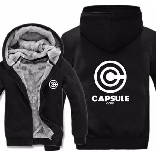 Hoodies Cartoon Jacket Thicken Hoody Zipper Winter Fleece Capsule Sweatshirt