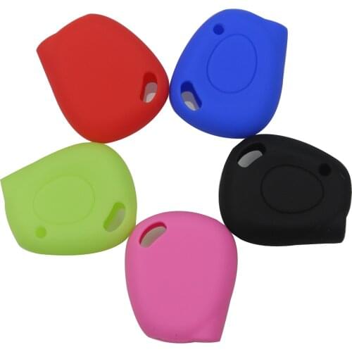 Kutery 1 BTN Silicone Colorful Remote Key Case For Renault Megane Scenic Clio Laguna Espace Twingo Kangoo Protection Replace