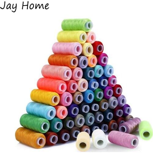 30/60Colors Sewing Thread 250 Yards Polyester Thread Spools Kit for Hand Sewing Machine with Needle Threader DIY Sewing Supplies