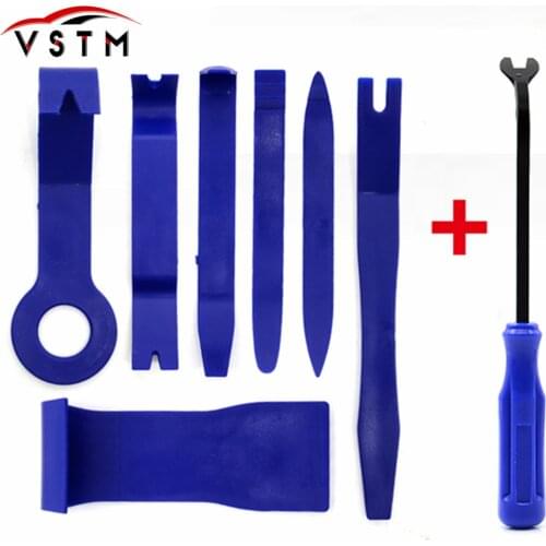 NEW 7pcs Car Radio Removal Tools Set Auto Door Clip Panel Trim Removal Pry Tool for Car Interior Dash Radio Audio Installer