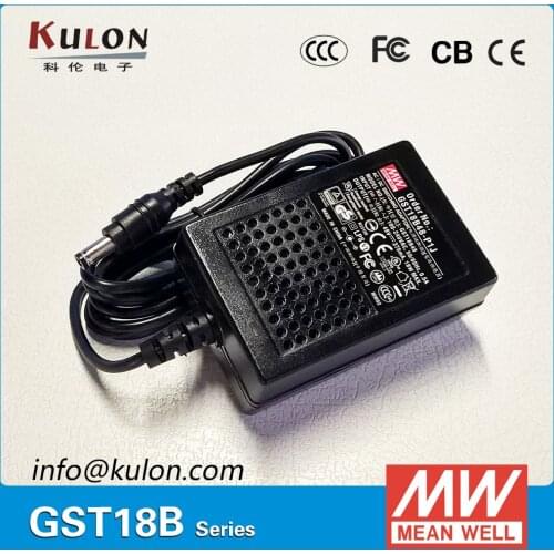 Original Meanwell GST18B128-P1J 18W 28V 0.64A MEAN WELL desktop Adaptor Output Interface 5.5mm*2.1mm Power Supply