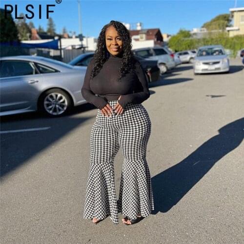 PLSIF Women's Flared Trousers