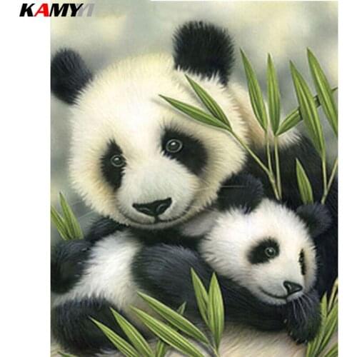 Full Square/Round Drill 5D DIY Diamond Painting "pandas" Embroidery Cross Stitch Mosaic Home Decor Gift HYY