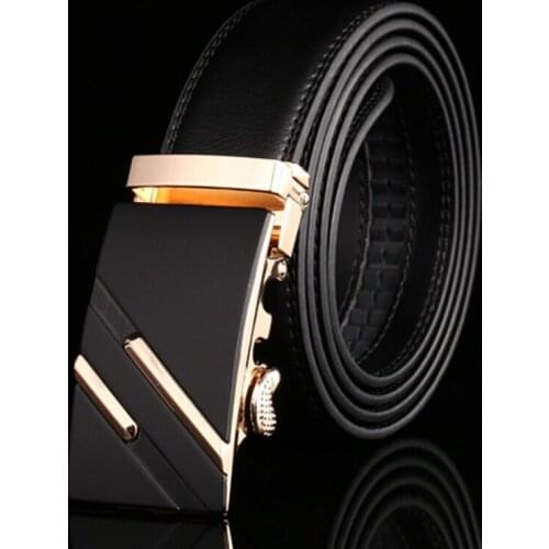 Belt 2019 New Designer Automatic Buckle Genuine Leather Men Belt 110cm-130cm Luxury Belts for Men