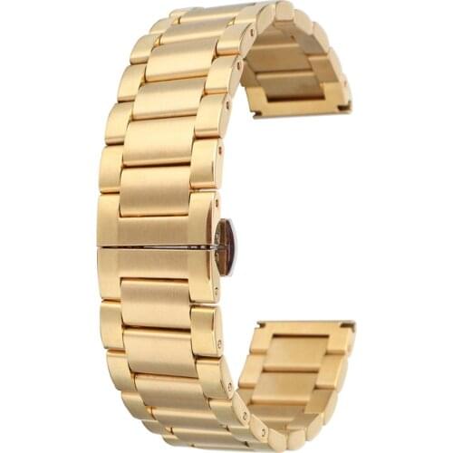 Fashion Stainless Steel Quick Release Strap Universal Replacement Wrist Watch Band unisex Link Bracelet Watchbands 16mm 20mm