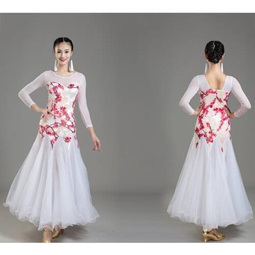 Modern Dance Costumes Ballroom Dancing Dress Women Standard Ballroom Dance Dress for Waltz/tango Performance Competition Dress