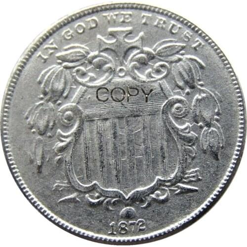 US 1872 Shield Nickel Five Cents Copy Decorative Coin