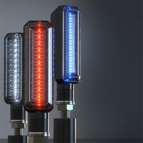 Motorbike LED motorcycle turn signal lights motorbike indicator for honda suzuki yamaha moto tail brake lights streamer flashing