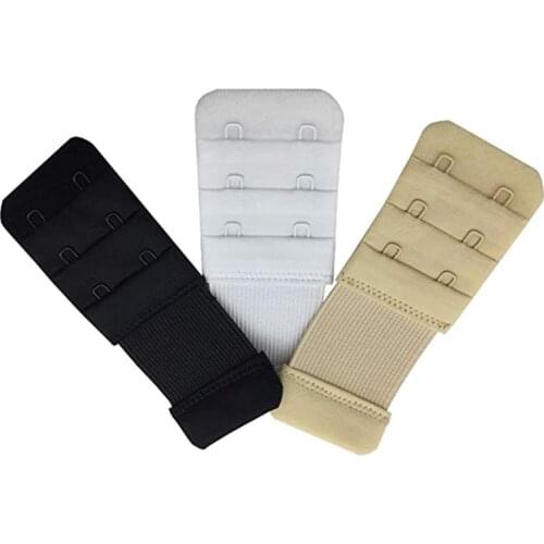 3PCS Bra Back Extender Hook Extended Adjustable 2 Hooks Bra Strap Extender for Sport Nursing Maternity or Pregnancy Women