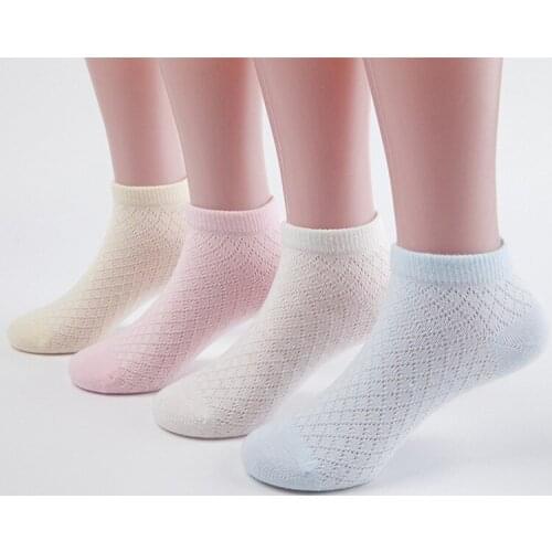 Spring autumn Mesh Thin Kids Socks Unisex Toddlers Children Casual sports Cotton Baby Girl Boy Socks