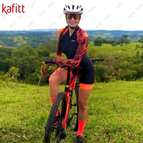 Womens Kafitt Athlete Workwear Womens Sweatshirt Set Long Sleeve Jumpsuit Shirt Cycling Wear Womens Tights bermuda ciclismo