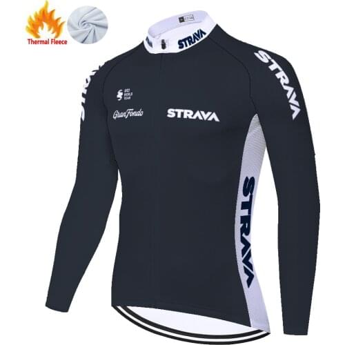 Strava Winter Thermal Fleece Meska Джерси Cyclisme 2021 Tricota Maillot Ciclismo Hombre Shirt Cycling Jersey Men 자전거의류