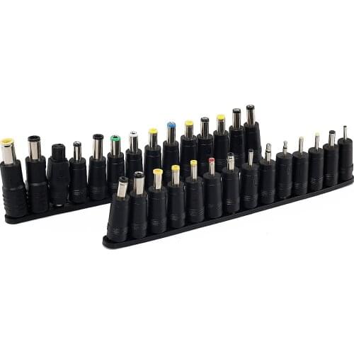 2Set(28Pcs) Universal Laptop DC Power Supply Adapter Connector Plug For Lenovo Hp Dell Charger Converter Female to Multi-Type