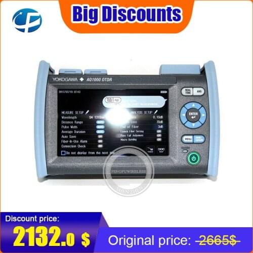 2019 Original High performance OTDR AQ1000 with long time battery life Yokogawa last-mile 32/30dB 1310/1550nm with IOLM function
