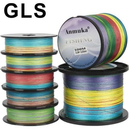 2020 GLS brand pe line 4 series / 8 series multi-colored ten-meter one-color woven net fishing line