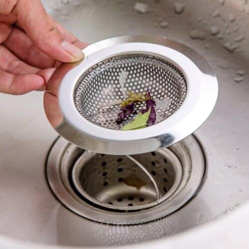3Pcs Stainless Steel Bathtub Hair Catcher Stopper Shower Drain Hole Filter Trap Kitchen Metal Sink Strainer can CSV