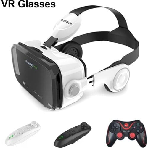 3D VR Glasses Z4 Leather 3D Helmet Virtual Reality Immerse VR Glasses Headset Stereo for 4-6 inch Android IOS SmartPhone