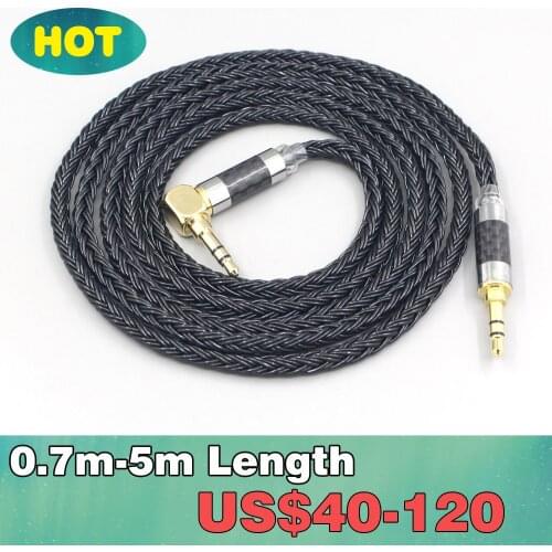 4.4mm 16 Core 7N OCC Black Braided Earphone Headphone Cable For Fostex T50RP Mk3 T40RP Mk2 T20RP Mk2 Dekoni Audio Blue LN007668