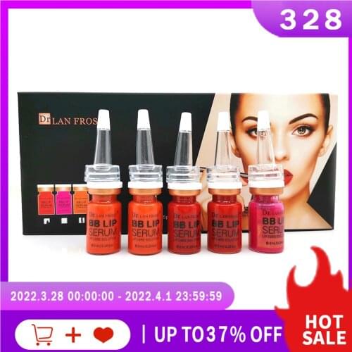 8ml BB Lip Cream Glow Semi Pernanment Pigmant Lip Printing Lip Gloss Korean BB Cream Lip Tint Coloring Moisturizing Long Lasting