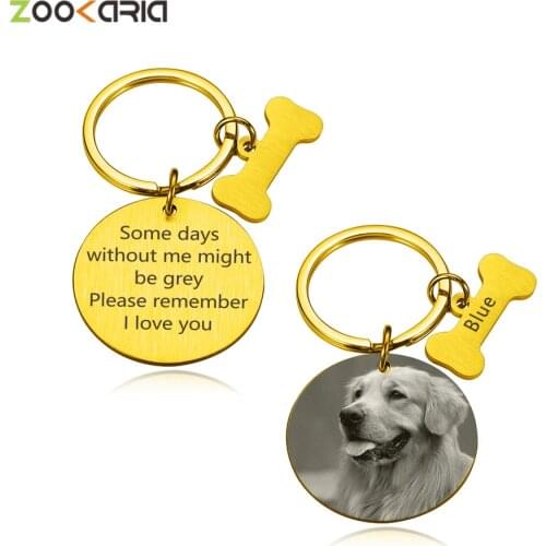 Custom Loss Of Dog Sympathy Tags Personalized For Pets Puppy Owners Pet With Name Memorial Cat Loss Gifts Mourning Pendant Tag