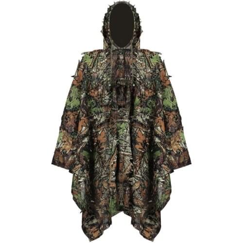 Leaf three-dimensional clothing 3D leaves cloak camouflage clothing maple leaf camouflage clothing hunting suit poncho