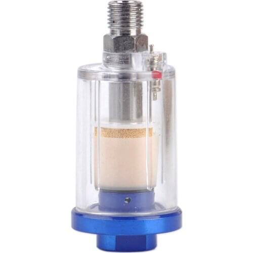 LETAOSK 1/4" Inline Air Filter Mini Water Oil Separator Trap Moisture 8.5x3.5cm for Compressor Spray Paint Gun Tool Accessories