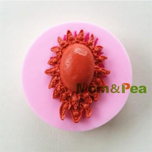 Mom&Pea 1034 Free Shipping Gem Shaped Silicone Mold Cake Decoration Fondant Cake 3D Mold Food Grade
